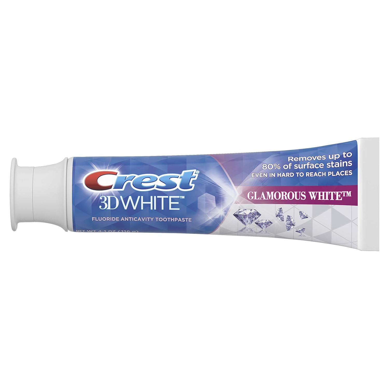 Crest Toothpaste 3D White Glamorous White, 4.1oz (Pack of 4) : Beauty