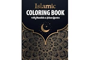 Islamic Coloring Book with Mandala & Islam Quotes: 30 Mandala Patterns with Islam Quotes to Color for 30 Days of Ramadan | Fo