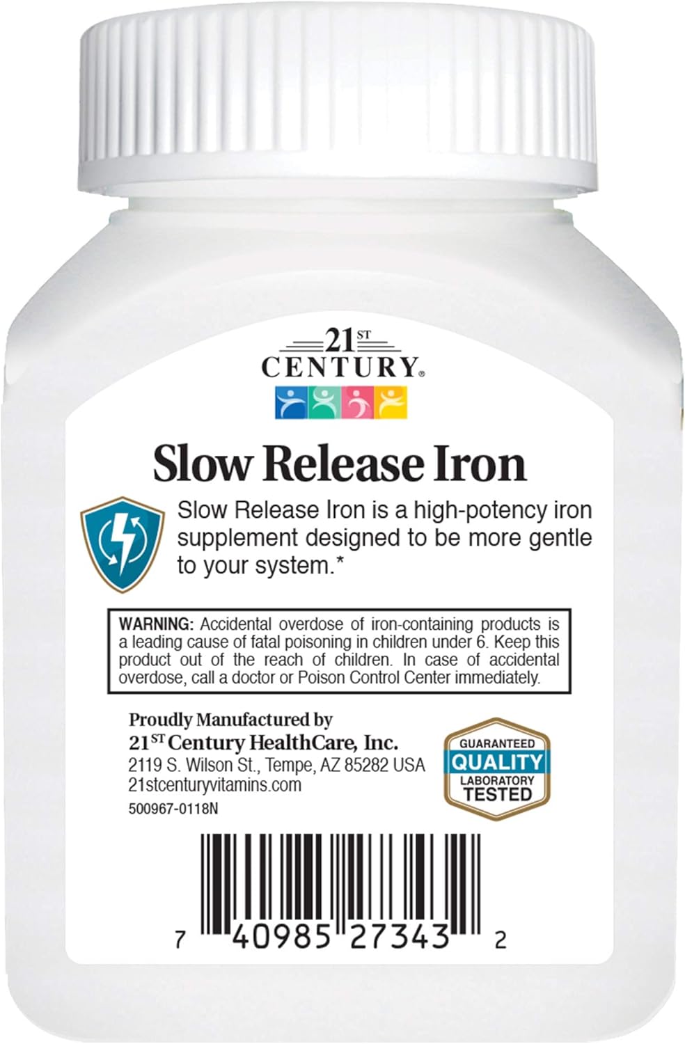 21st Century Slow Release Iron Tablets, 60 Count: Health & Personal Care