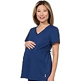 Evolution Scrubs Women's 4-Way Stretch Maternity V-Neck Top