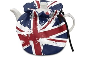 Talayituse Britain Flag Pattern Tea Cosy Tea Kettle Cover Insulation and Keep Warm, Teapot Cozy Breakfast Warmer, Tea Kettle Quilt for Home Kitchen Table Hotel Tea Party Restaurant