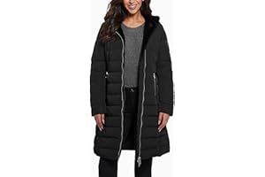 GUESS Womens Helena Long Fur JacketJacket