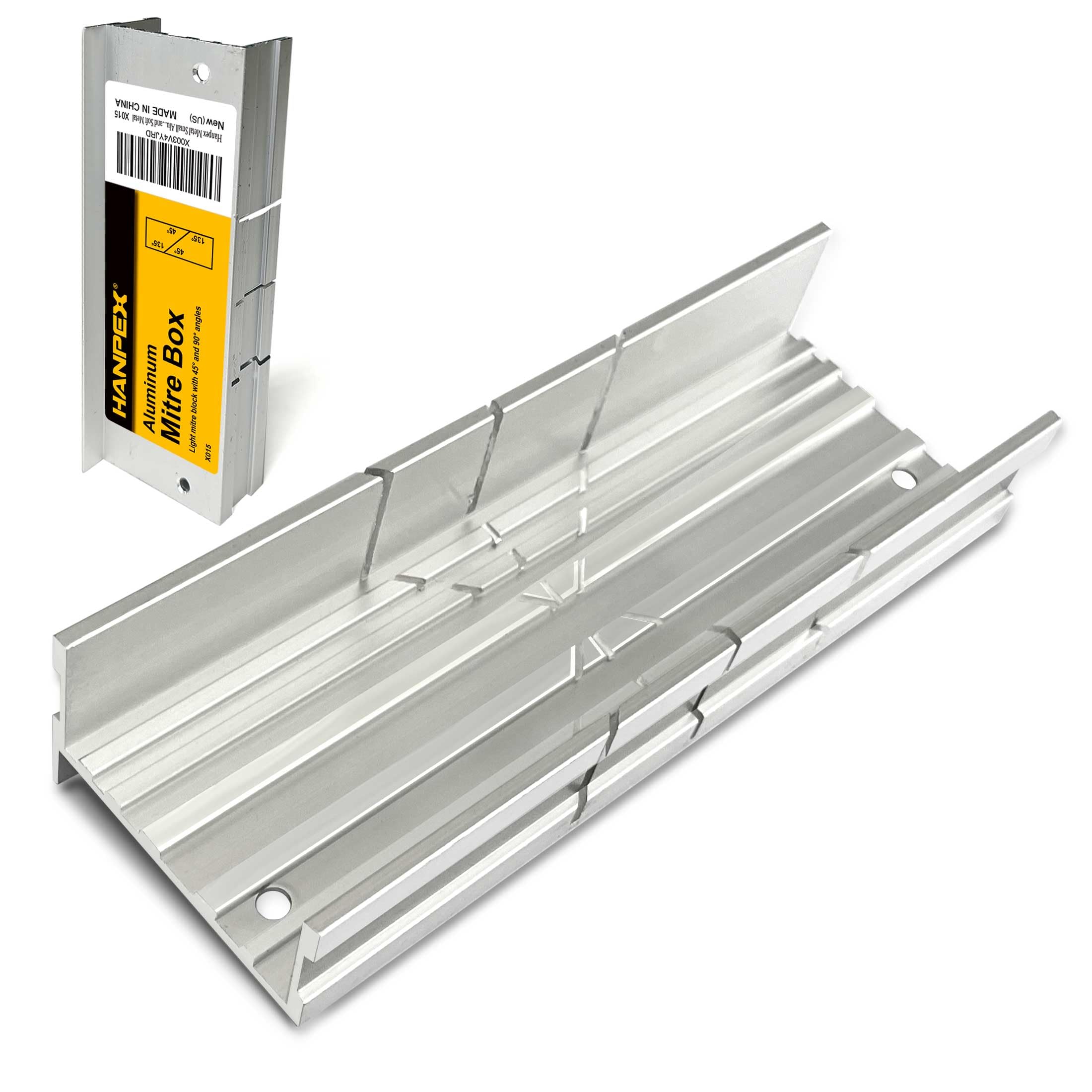 Hanpex Metal Small Aluminum Miter Box 5.3 Inch