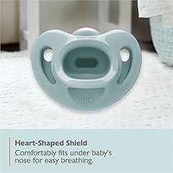 NUK 100% Silicone Comfy Orthodontic Pacifiers, 0-6