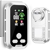 Gedsffati [4-in-1] Plug in Carbon Monoxide Detector & Smoke Alarm 2000 mAh Battery Mini CO Meter Integrated [CO emperature Hu
