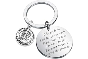FUSTMW Army Keychain Gift Military Deployment Gifts Army Graduation Gifts Take pride
