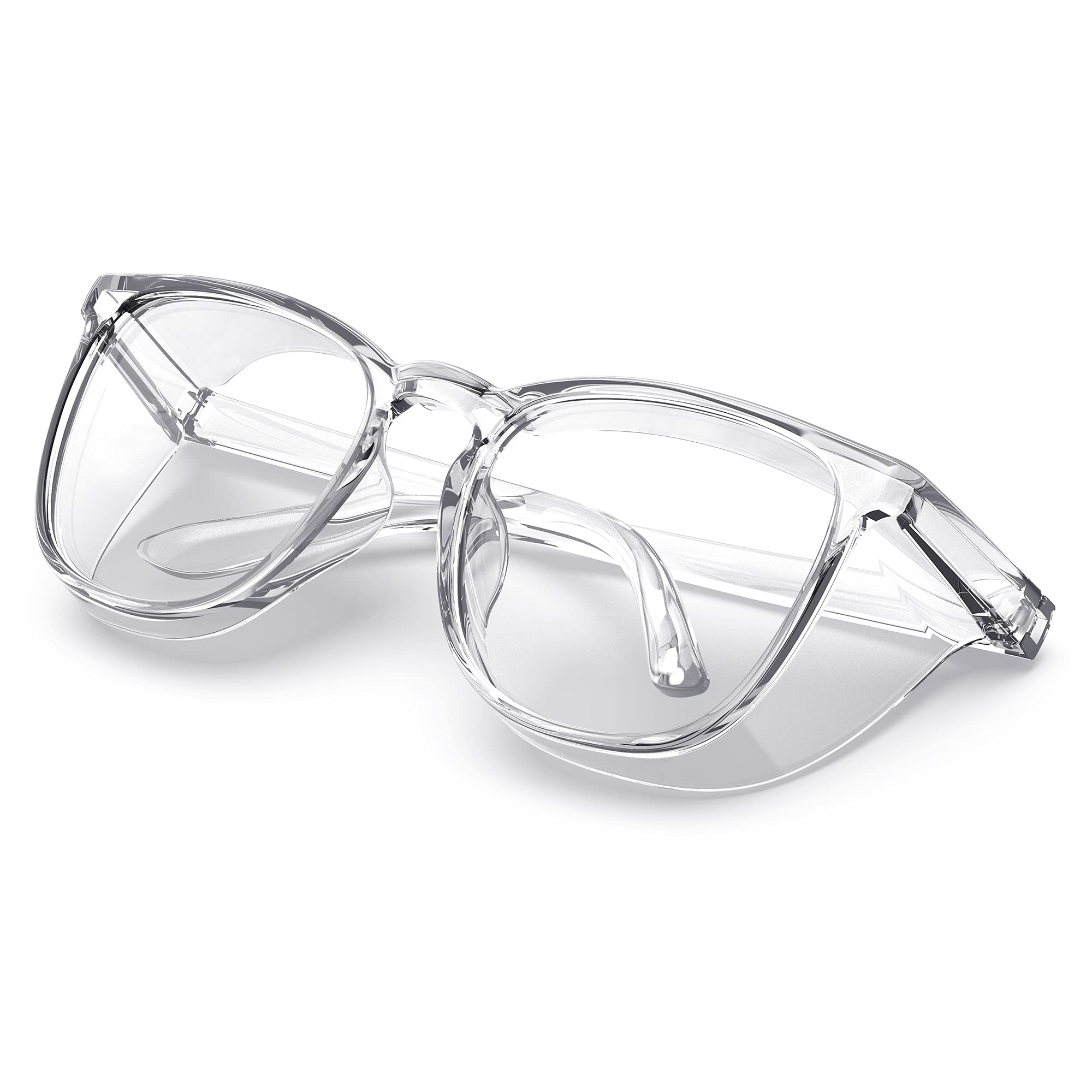 Photo 1 of Stylish Safety Glasses, Clear Anti-Fog Anti-Scratch Protective Glasses For Men And Women (Clear)