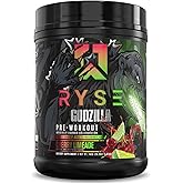 RYSE Godzilla X Noel Deyzel Pre Workout Powder - Cherry Limeade - 400mg Caffeine, High Stim Pre-Workout for Men & Women with Citrulline & Beta Alanine - Energy, Pump & Focus - 20/40 Servings