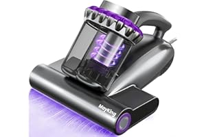 Mayking Upgrade Mattress Vacuum Cleaner - 16kPa Strong Suction & 40000 RPM, LED Display Bed Vacuum Cleaner Dust Detection, 25