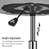 Yaheetech Velvet Swivel Armchair Height Adjustable Gray Vanity Chair view 7