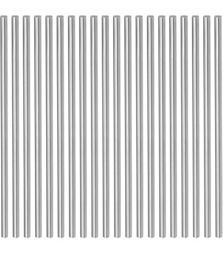 Lot De 20 Tiges Rondes En Acier Rapide - Diamètre 1,5 Mm, Longueur 100 Mm - Haute Dureté HRC61-63 - Pour Tour, Perceuse, Outillage