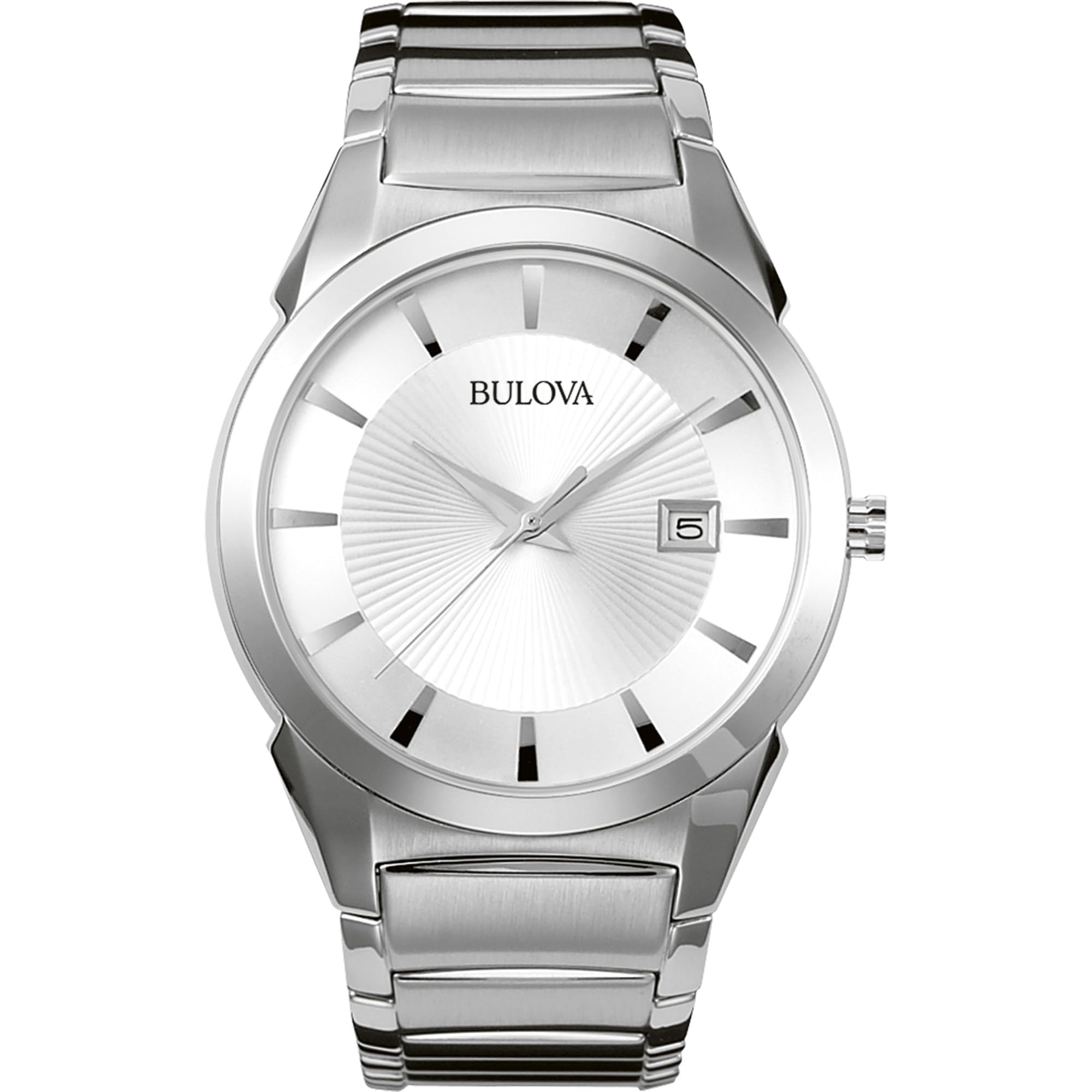 Bulova Men's Analogue Classic Quartz Watch with Stainless Steel Strap 96B015