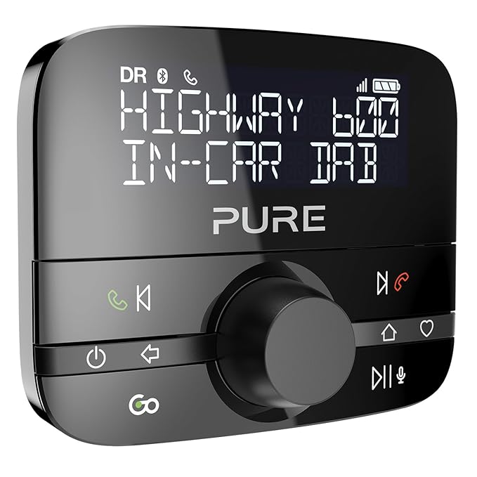 Pure Highway 600 Car DAB Radio Adapter Bluetooth Amazon.co.uk