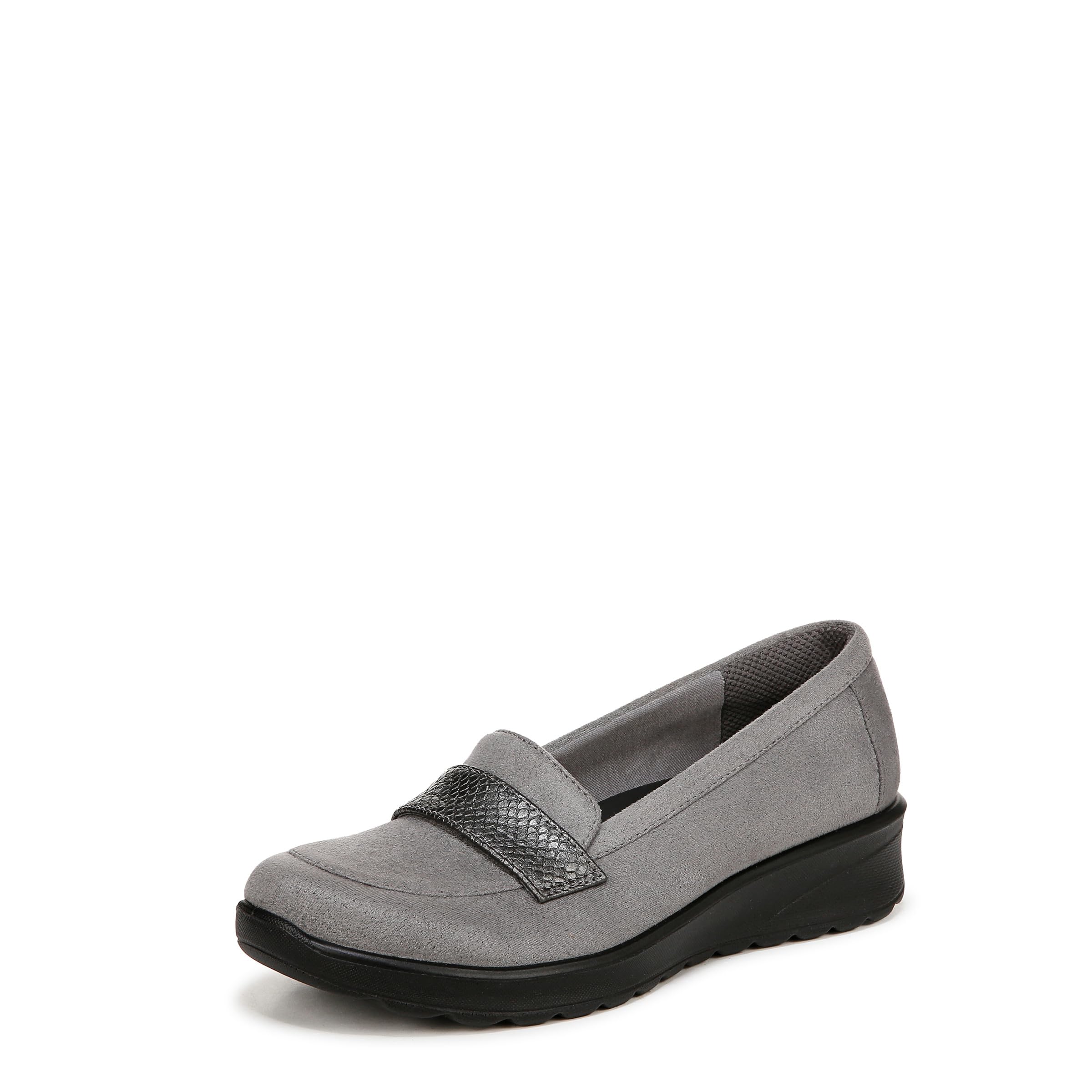 BZees Womens Gamma 2 Comfort Loafer Loafer Graphite 7 W