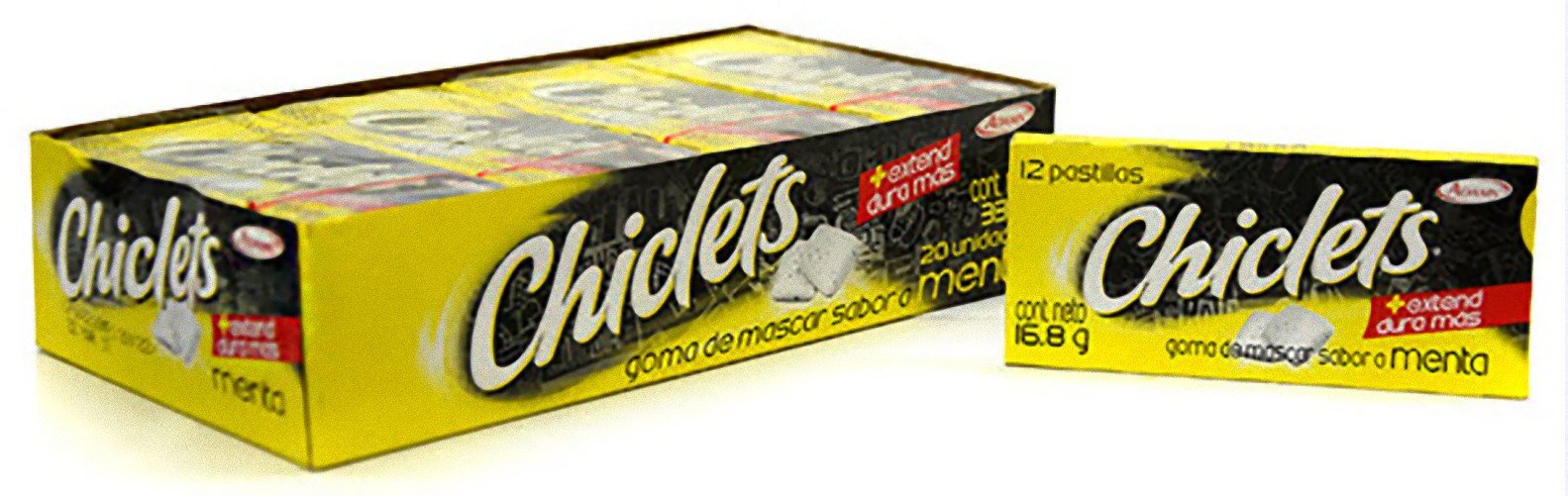 Chiclets Gum, Fruit Flavor, 12Piece (Pack of 20