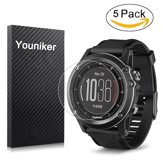Youniker 5 Unidades Protector de Pantalla para Garmin Fenix 3, HD ...