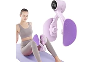 JHYSHAN Thigh Master,Kegel Exercise,Thigh Master Thigh Exerciser with Counter Rechargeable,3 Levels Resistance Adjustable,Inner Thigh Exerciser,Workout Equipment,Thigh & Hip Strengtheners for Home Gym Workout
