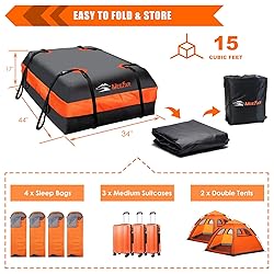 MeeFar Car Roof Bag XBEEK Rooftop top Cargo Carrier