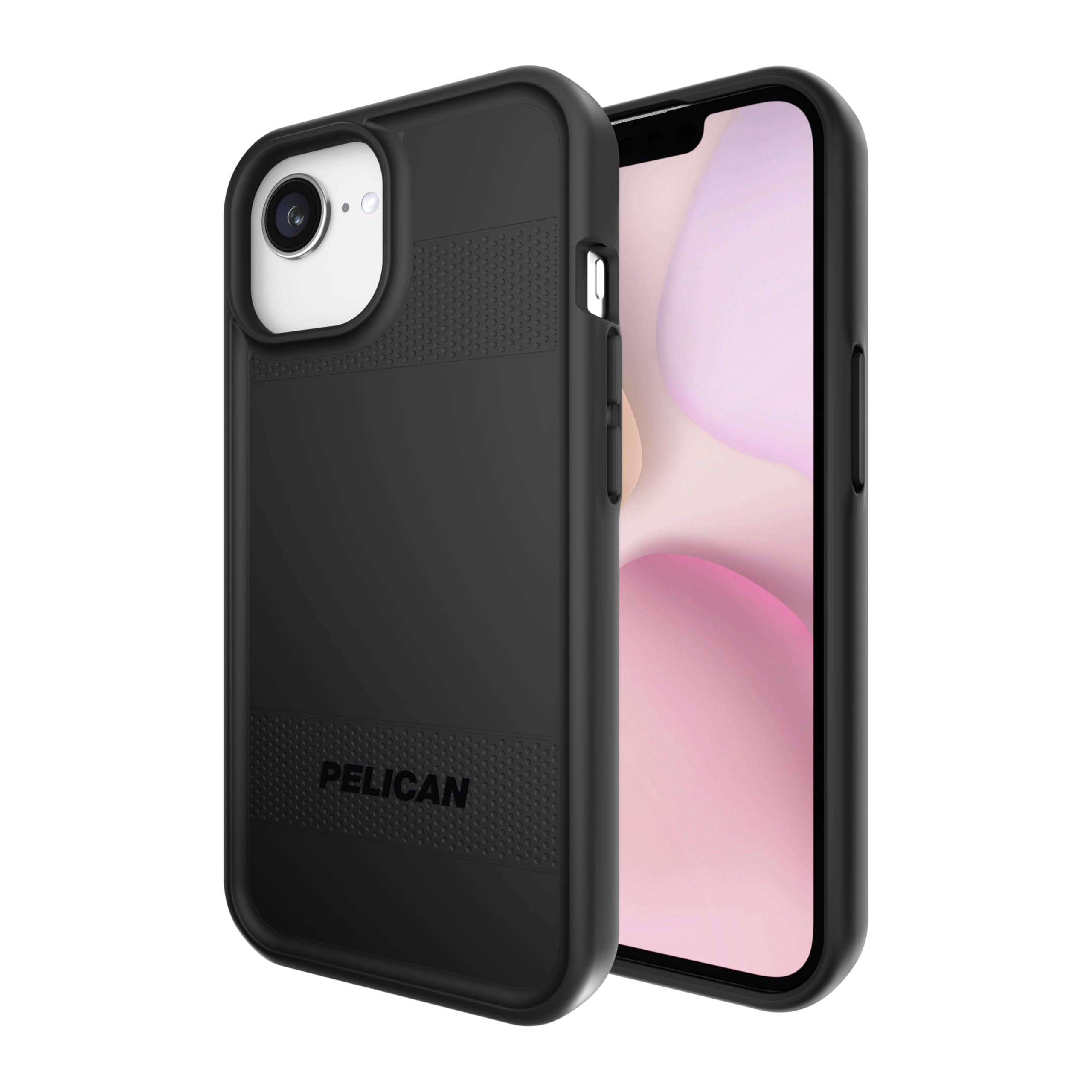 Pelican Protector iPhone 16e (2025) / 15/14 / 13 Case [Compatible with MagSafe] Magnetic Phone Case with 16ft Military-Grade Drop Protection - Heavy Duty Cover for iPhone 16e (2025) - Black