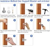 NORTHERN BROTHERS 5cm Chrome Door Stoppers Self Adhesive 6 Pack view 5
