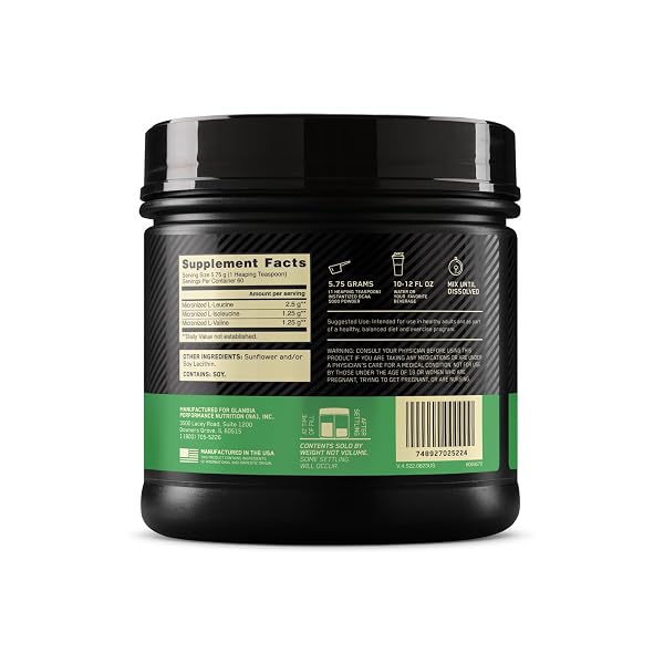 OPTIMUM NUTRITION INSTANTIZED BCAA POWDER, UNFLAVORED, KETO FRIENDLY BRANCHED CHAIN ESSENTIAL AMINO ACIDS POWDER, 5000MG, 60 SERVINGS (PACKAGING MAY VARY)