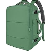 Taygeer Travel Backpack for Women Men, 40L Airline Approved Carry On with 17.3 inch Laptop Compartment, TSA Friendly Daypack with USB Charging Port, Backpack for Business Hiking Travel, Peridot Green