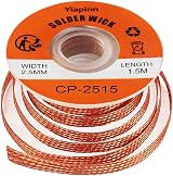 Yiapinn Solder Wick Desoldering Copper Wire 0.10in x 4.92ft Flux No-Clean view 1