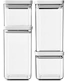 Zeller 19881 Vorratsdose 1100 ml, eckig 11 x 11 x 15 cm, Acryl: Amazon