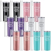 Lallisa 12 Sets Thank You Gifts for Men Women Insulated Stainless Steel Travel Tumbler Mug 20oz Inspirational Appreciation Christmas Gifts for Boss Teacher Employee Coworker Friends(Colorful)