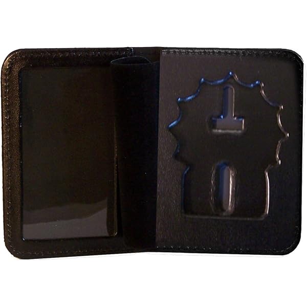 Perfect Fit NY State Police Badge Wallet - Black Leather Bi-Fold For Troopers