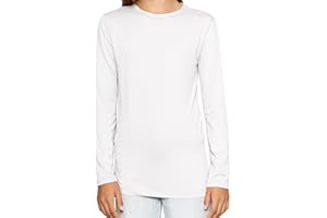 STRETCH IS COMFORT Youth Girls Oh So Soft Long Sleeve Crew Neck Top | Sizes 2-16 | Essential Basics