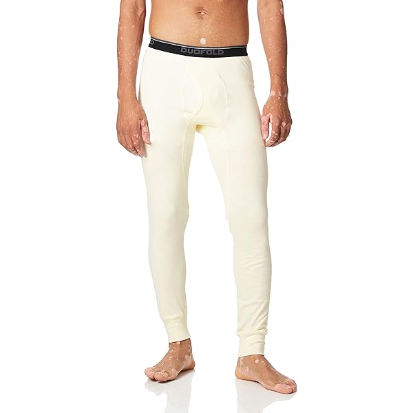 Duofold Men's Mid Weight Double Layer Thermal Pant, Blue