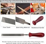 Techfection Universal Chainsaw Sharpening Kit with 5/32 3/16 7/32 Files view 4