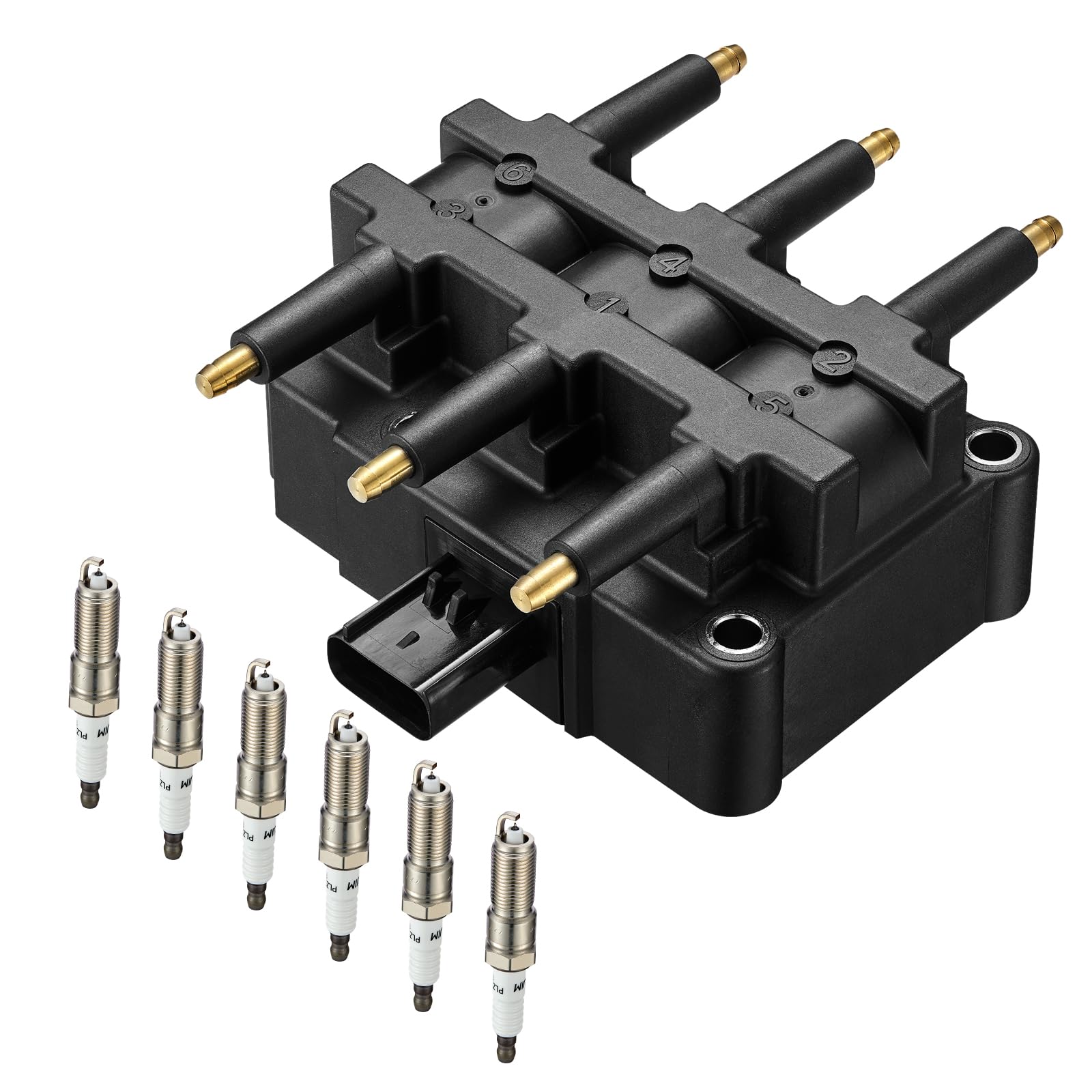 Photo 1 of BDFHYK Ignition Coil Pack UF305 and Iridium Spark Plugs LZTR5AGP Compatible with Chrysler Pacifica Town & Country Voyage Dodge Grand Caravan Jeep Wrangler