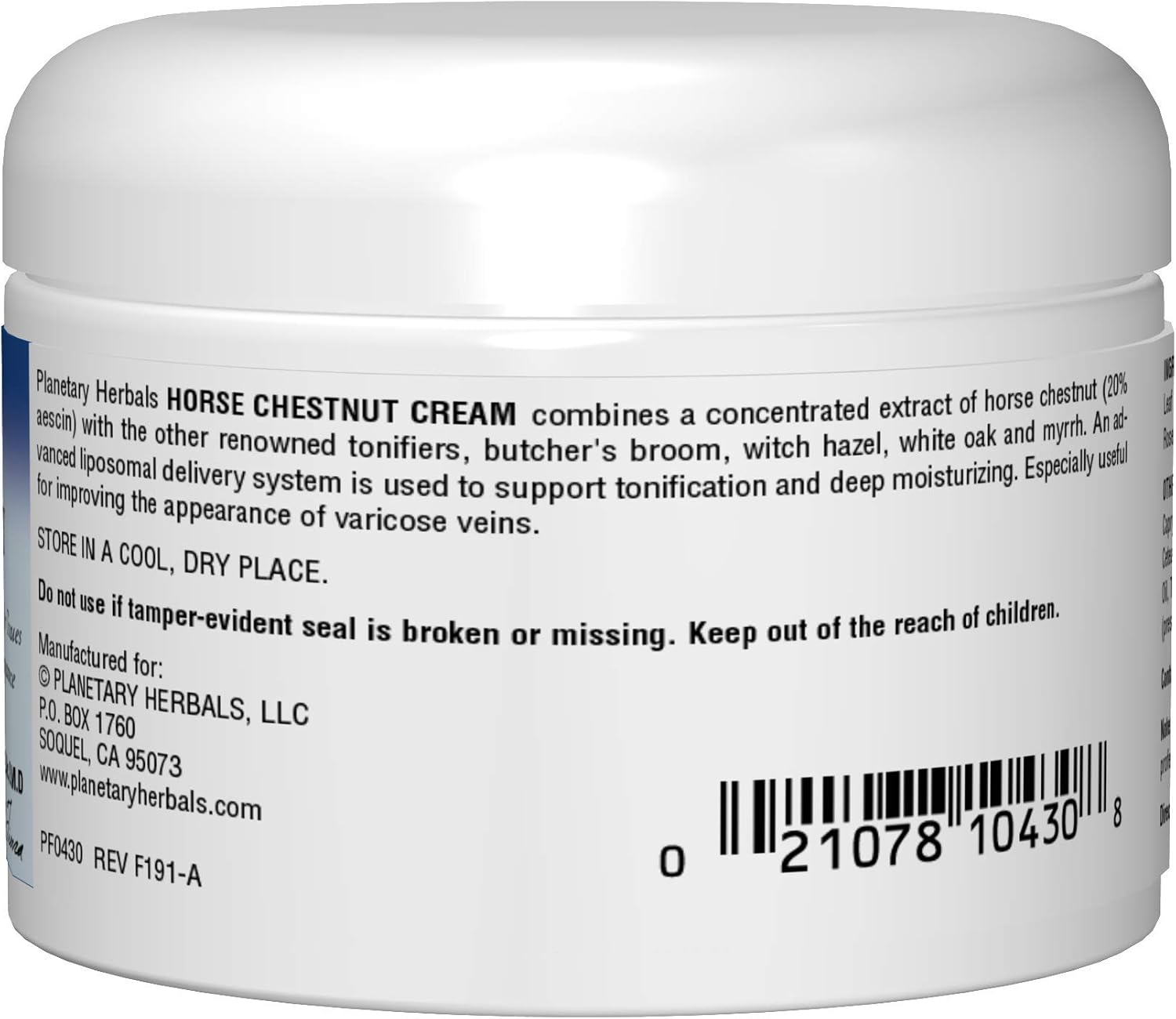 Planetary Formulas Horse Chestnut Cream 2oz, 59.15 ml (Pack of 1) - Image 4