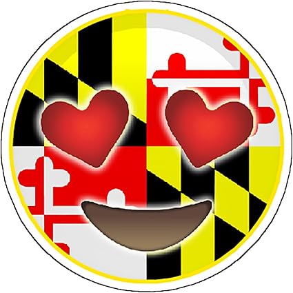 Amazon Com Maryland Flag Deer Sticker