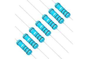 Chanzon 30pcs 2W 1 Ω ohm Metal Film Fixed Resistor 0.01 ±1% Tolerance 1R MF Through Hole Resistors Current Limiting Rohs Certificated