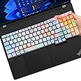 Keyboard Cover for Lenovo ThinkPad E16 Gen 1 16", Thinkpad T16 P16 P16v P16s Gen 2/Gen 1 16", Thinkpad L15 Gen 4/3 15.6" (Not Fit Thinkpad Z16, L15 Gen 2/1)-Iridescent