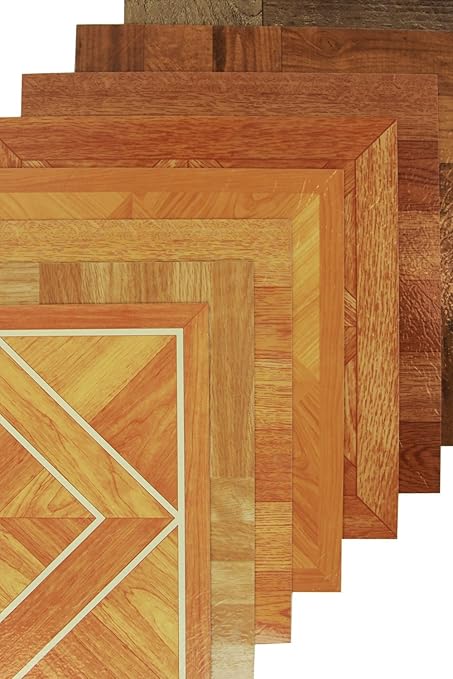 Incstores Wood Peel Stick Vinyl Flooring Tiles 12in X 12in