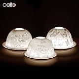 Cello Porcelain Tealight Dome Nan Gift 3D Projection LED Candle Warmer view 6