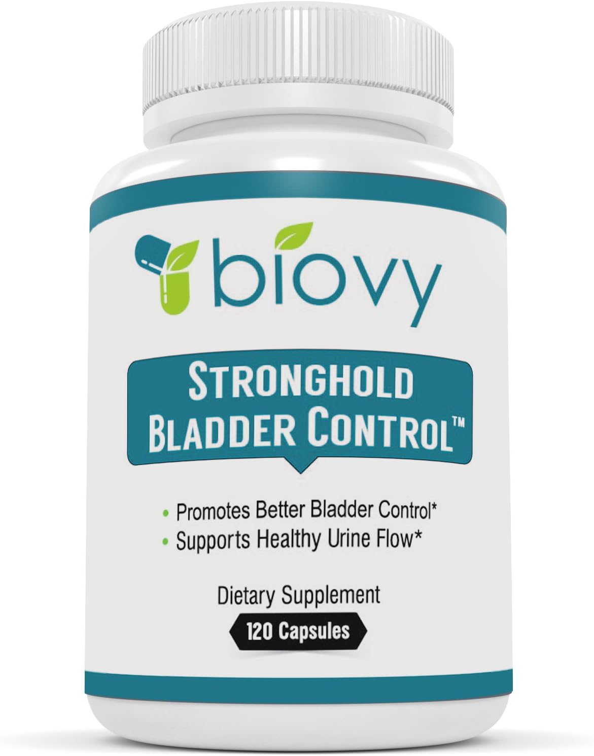 Stronghold Bladder Control by Biovy™ - Extra Serving Size (120 Capsules) and Potency to Support Natural Bladder Control by Biovy - Bladder Control Supplements to Support Healthy Urinary Flow: Health & Personal Care