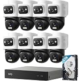 eufy Security NVR System E50, 8-Cam Kit, 4K Dual-Lens Bullet-PTZ, 4TB HDD | Cross-Cam Tracking,Fix&amp;Tracking View 2-in-1,24/7 Recording,Smart Video Search,5&times; Digital Zoom,Color Night Vision, Up to 16 CH