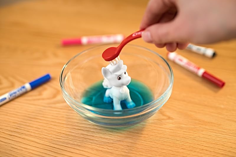 - Washimals Paw Patrol, Conjunto de Atividades com 5 Cachorros, 8 Marcadores Laváveis, Banho de Água, Escova, Brincadeira e Presente para Crianças a partir dos 3 anos, 74-0291