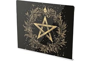 Pentagram Black Acrylic Cutting Board 16.5"x13.4" Cutting Board with Lip
