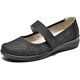 VJH confort Mary Jane Flats Orthopedic Shoes Women's,Breathable Slip-On Light Weight Comfort Orthotic Casual Walking Shoes