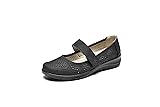 VJH confort Women's Mary Jane Flats, Breathable