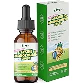 Elysx L-lysine Monolaurin Liquid Drops, 2 FL OZ | Lysine 1000mg Supplement for Kids &amp; Adults, with Vitamin C &amp; D3, Zinc, Selenium, Quercetin &amp; Elderberry, Immune Support