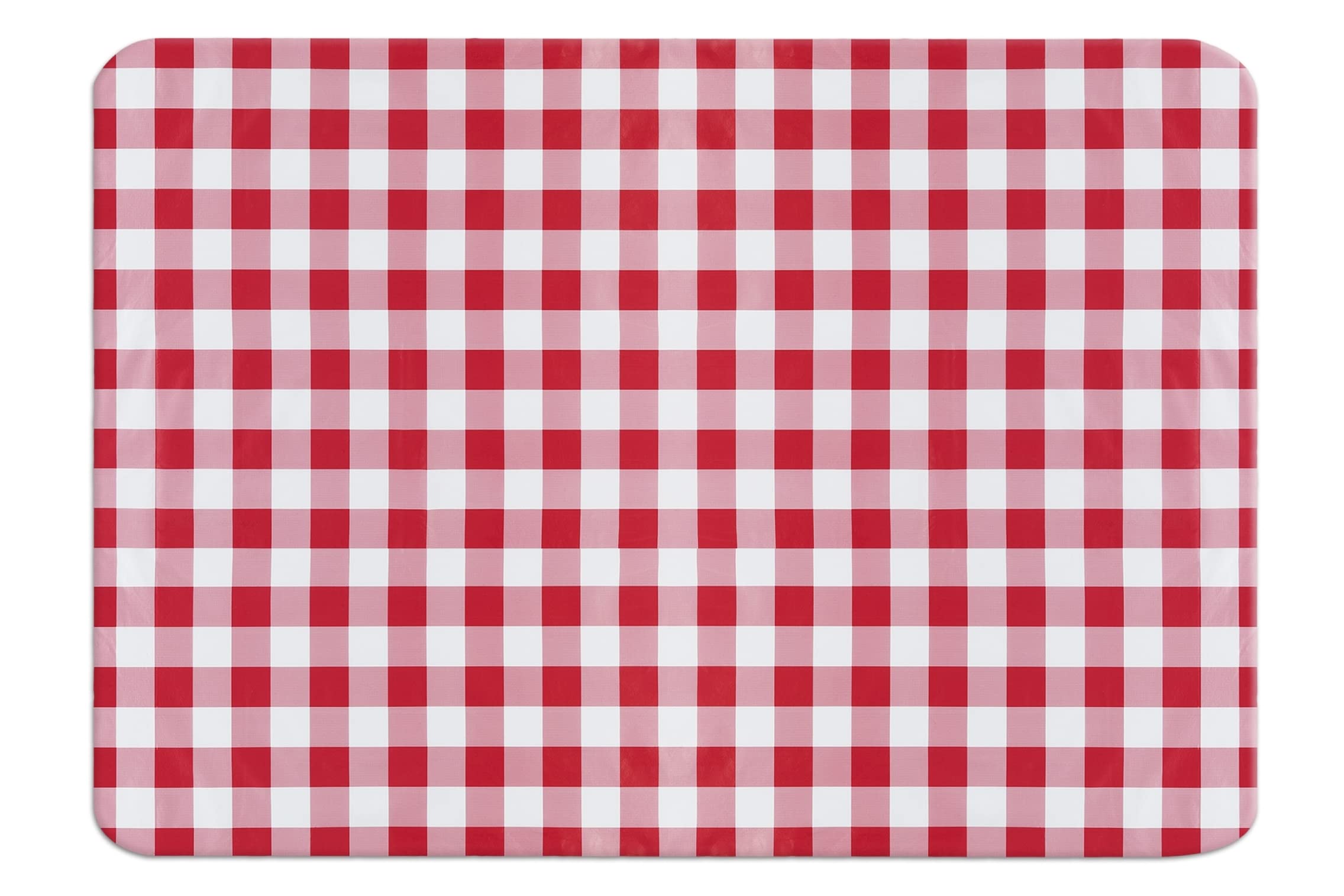 Maximex Tablecloth, Individually Cut Tablecloth in Timeless Red Check Design for Dining Table, Easy Clean Cloth, Weather-Resistant Cover for Garden and Camping Table, 180 x 140 cm