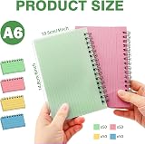 VAKKI Flash Cards 200 Pcs A6 Revision Cards 4 Pack Coil Lined 4 Colours view 6