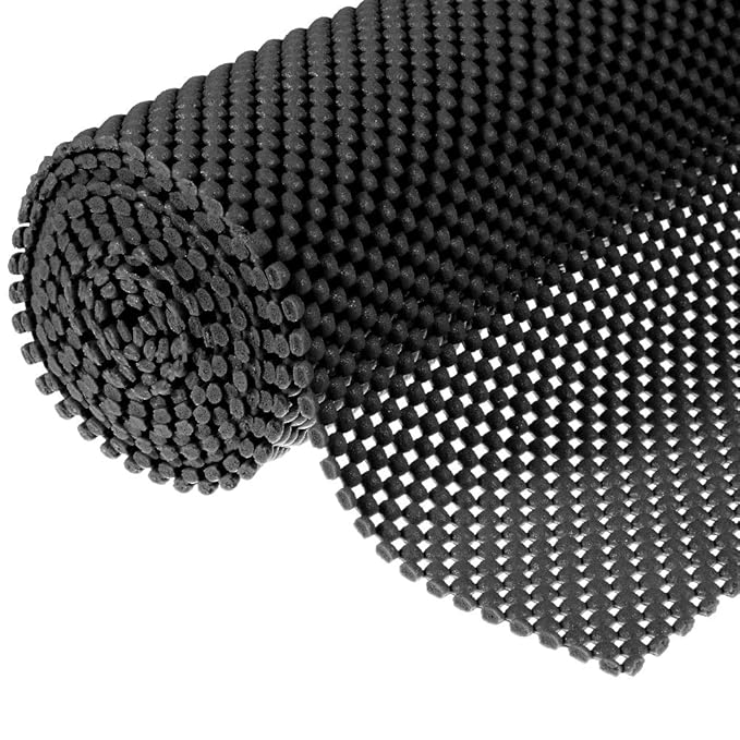 New Multipurpose NonSlip Mat, Grid Pattern PVC Nonadhesive Grip Liner
